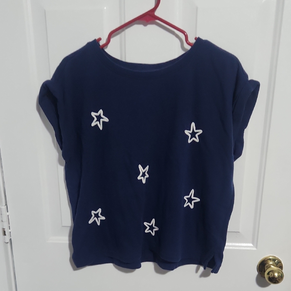 Lou & Grey Navy Blue Star Top